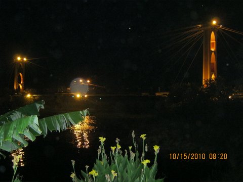 Bridge across Euphrates from Syria to Iraq